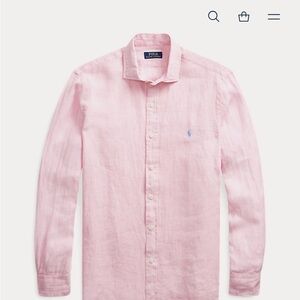 Polo by Ralph Lauren Men's Light Pink Button Down Shirt
